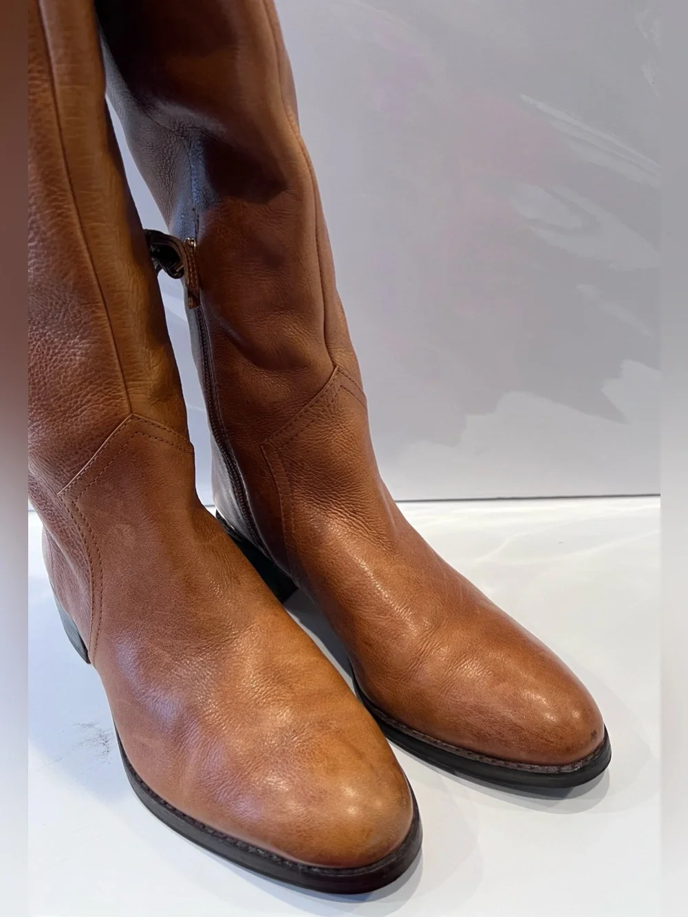 Louise Et Cie Lo-Zada Chestnut Women's Tall Leather Riding Boot